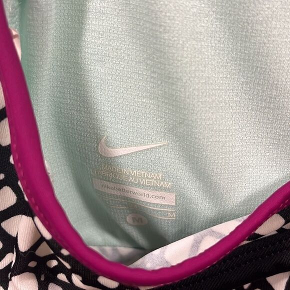 Nike patterned racer back swim tankini - Picture 3 of 4